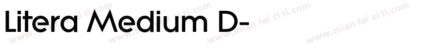 Litera Medium D字体转换